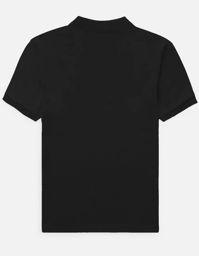 Men's Polo Shirt with Purple Finger Gun Hand Graphic - VIVA ENTERPRISES 