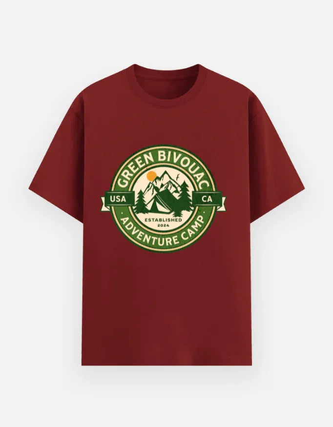 Advanture camp Printed Basic T-Shirt - VIVA ENTERPRISES 