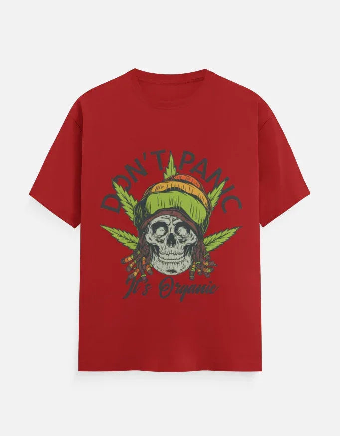 Dont Panic Printed Classic Crew T-Shirt - VIVA ENTERPRISES 