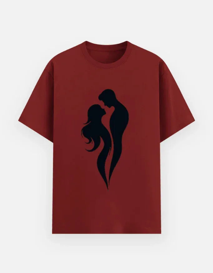 Red Couple Silhouette T-Shirt - VIVA ENTERPRISES 