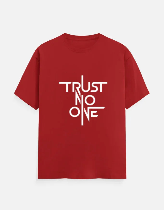 Trust No One Graphic Printed Men's T-Shirt | Premium Cotton - VIVA ENTERPRISES 
