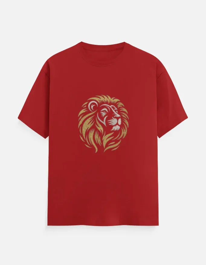 Lion Face Classic Crew T-Shirt - VIVA ENTERPRISES 