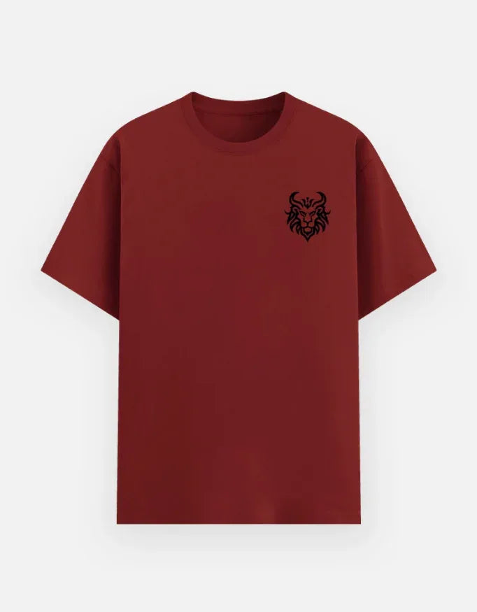 Horned Lion/Mythical Beast Pocket Print Tee - VIVA ENTERPRISES 