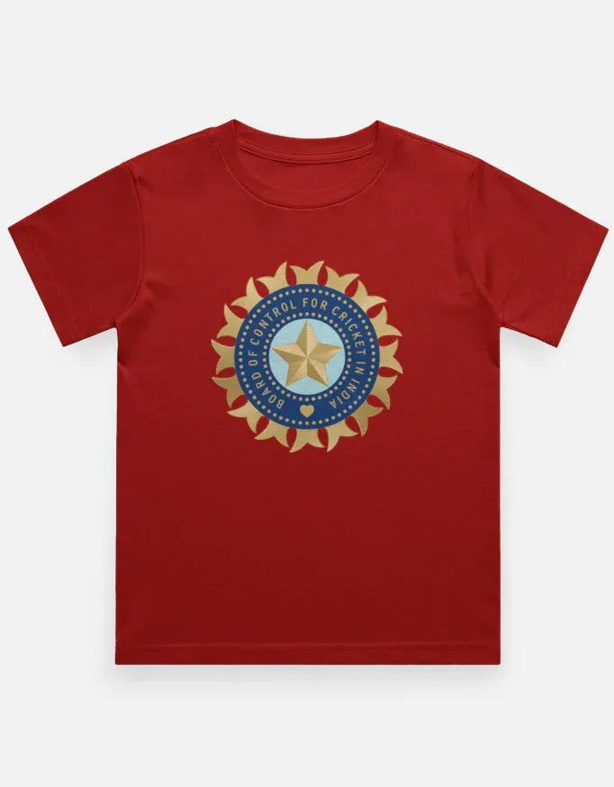 Official India Cricket Jersey Style T-Shirt Boy's Crew Neck T-Shirt - VIVA ENTERPRISES 