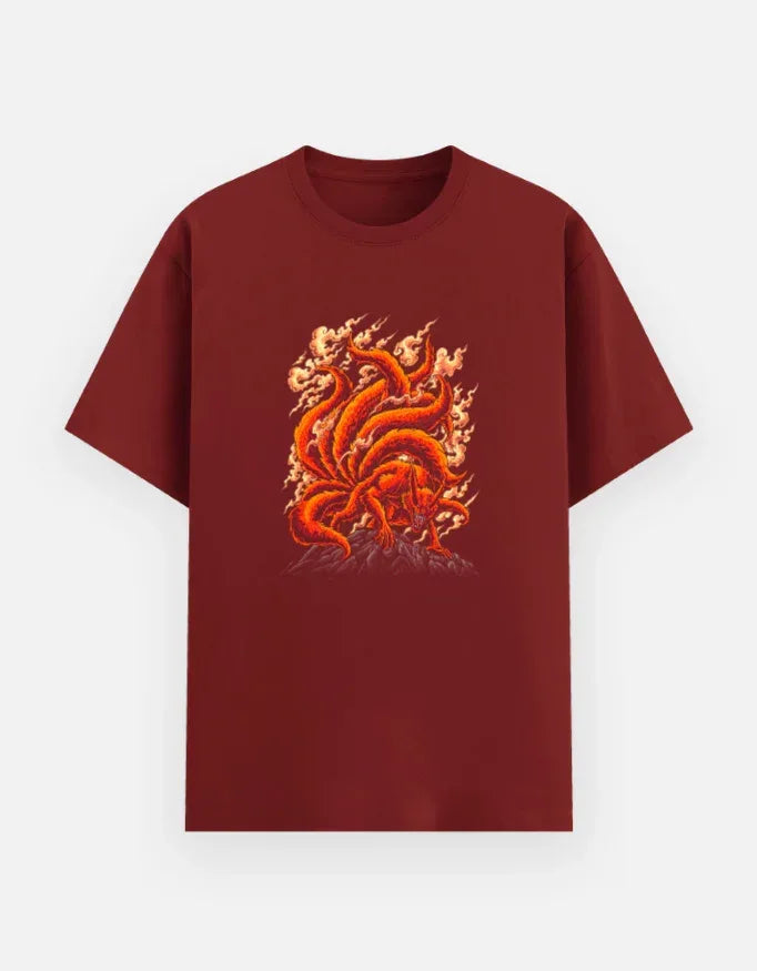 Kurama The Nine-Tailed Fox Demon T-Shirt - VIVA ENTERPRISES 