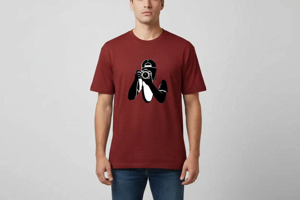 Capture the Moment: Minimalist Camera Graphic Tees - VIVA ENTERPRISES 