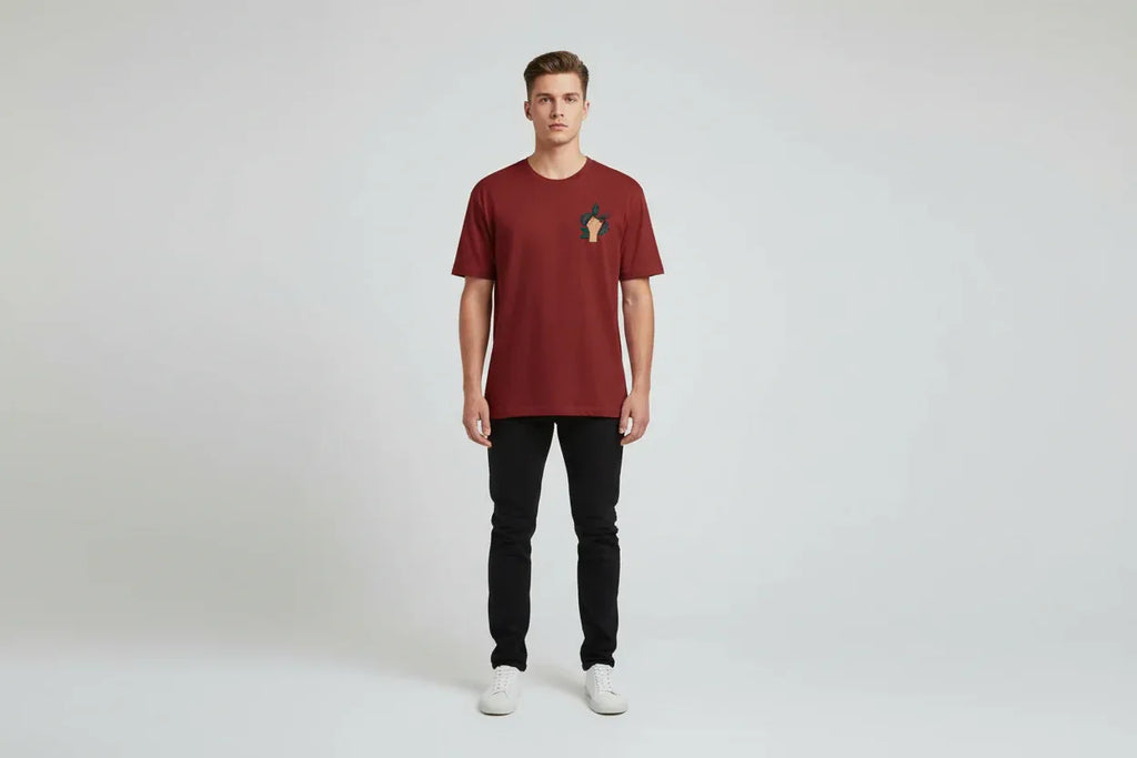 Minimalist Dumbbell Black Tee - VIVA ENTERPRISES 