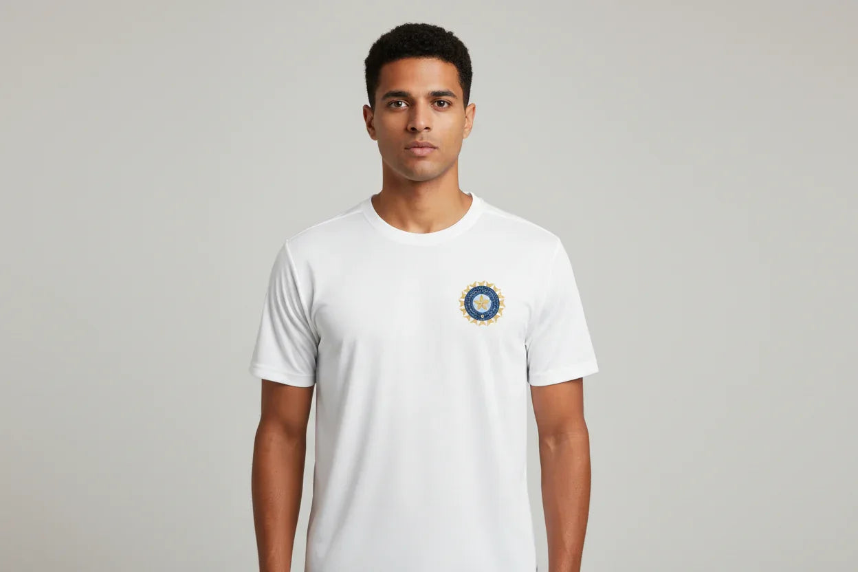 Team India Spirit Tee | Classic Logo Fan Wear Unisex Basic T-Shirt - VIVA ENTERPRISES 