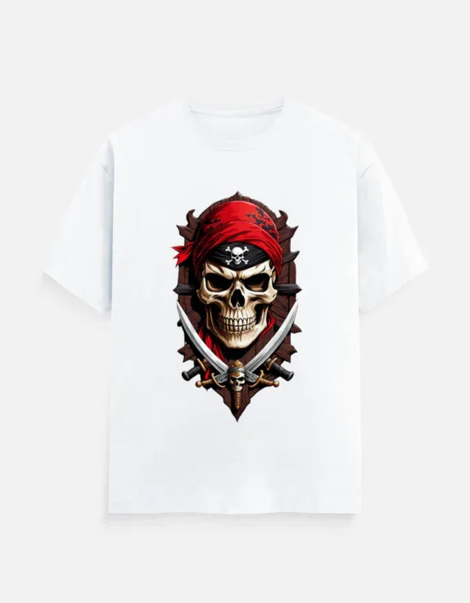 Men’s Urban Pirate Skull Graphic T-Shirt - VIVA ENTERPRISES 