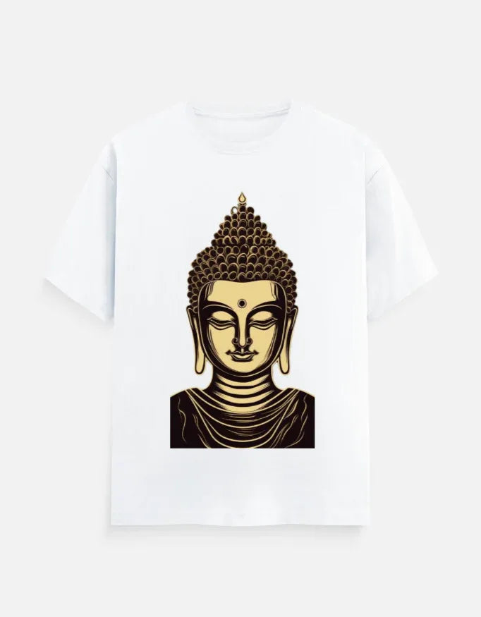 Lord Buddha Spiritual Graphic T-Shirt - VIVA ENTERPRISES 