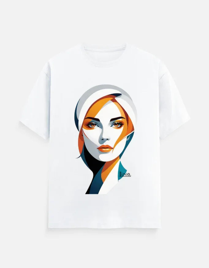 Modern Minimalist Woman Portrait Graphic T-Shir - VIVA ENTERPRISES 