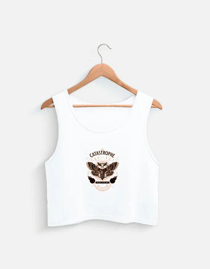Heavy Metal Aesthetic Destruction Crop Tank - VIVA ENTERPRISES 