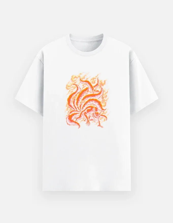 Kurama The Nine-Tailed Fox Demon T-Shirt - VIVA ENTERPRISES 