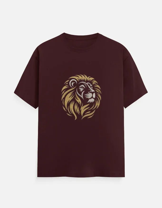 Lion Face Classic Crew T-Shirt - VIVA ENTERPRISES 