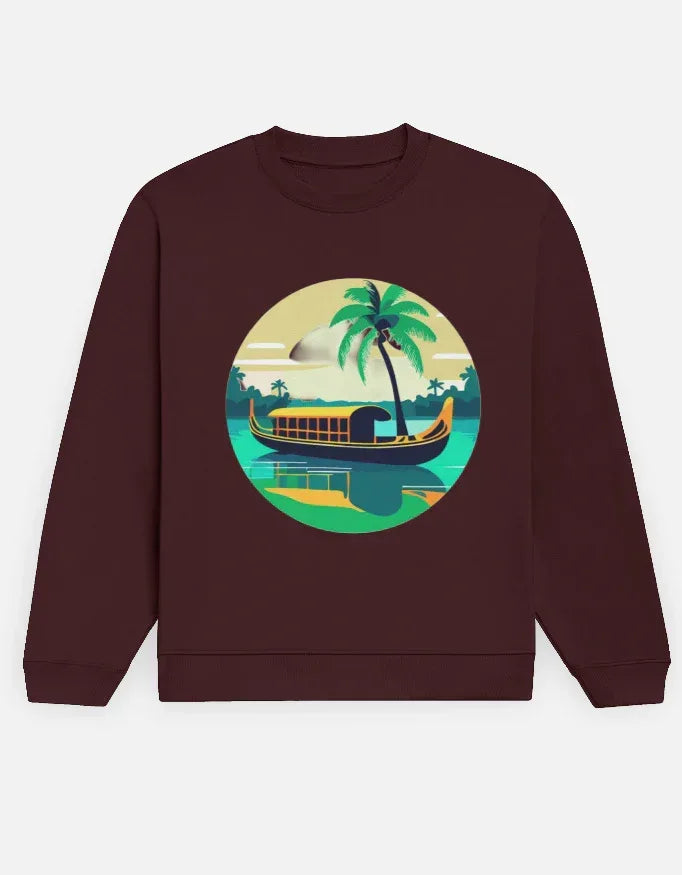 Kerala Backwaters Sweatshirt - VIVA ENTERPRISES 