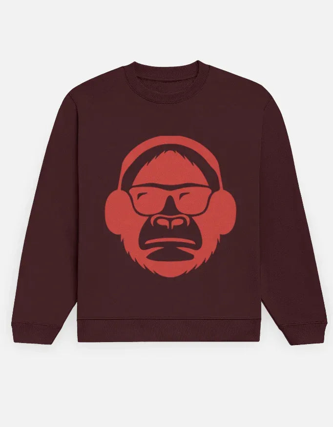 DJ Monkey Sweatshirt - VIVA ENTERPRISES 