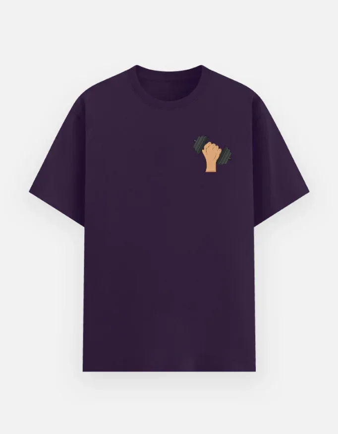 Minimalist Dumbbell Black Tee - VIVA ENTERPRISES 