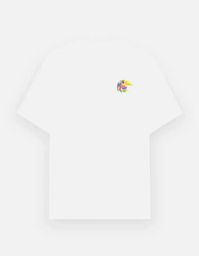 Stylized Exotic Bird Minimalist T-Shirt - VIVA ENTERPRISES 