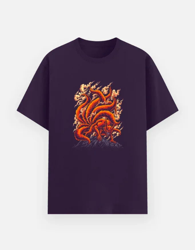 Kurama The Nine-Tailed Fox Demon T-Shirt - VIVA ENTERPRISES 