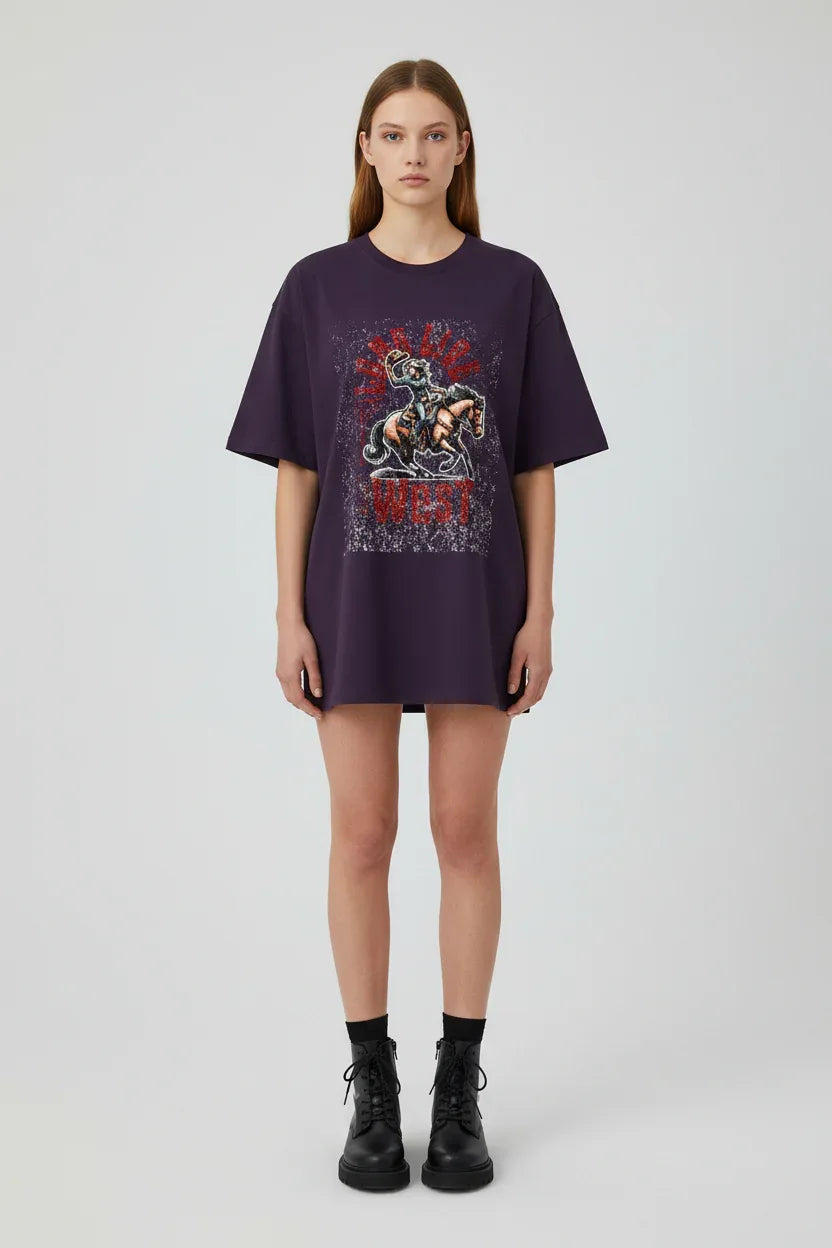 Wild Cowboy Bucking Bronc Rodeo T-Shirt - VIVA ENTERPRISES 