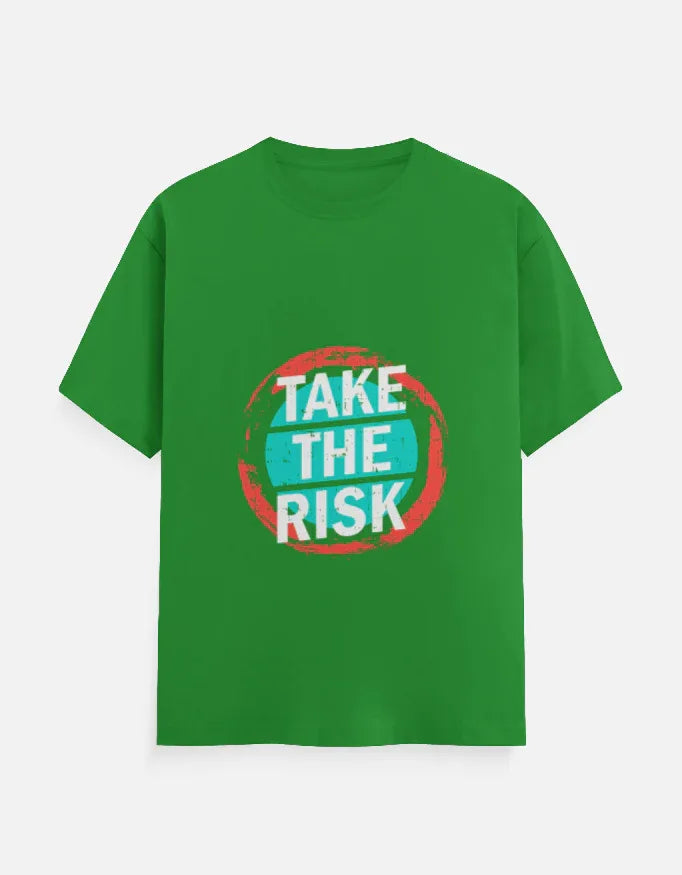 "TAKE THE RISK" Graphic T-Shirt | Motivational Quote Tee - VIVA ENTERPRISES 