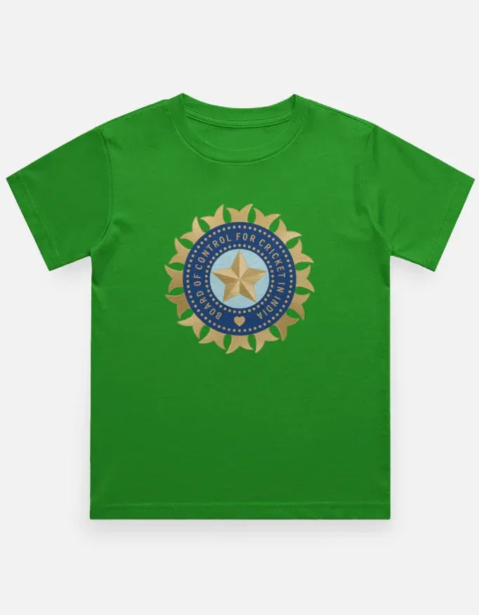 Official India Cricket Jersey Style T-Shirt Boy's Crew Neck T-Shirt - VIVA ENTERPRISES 