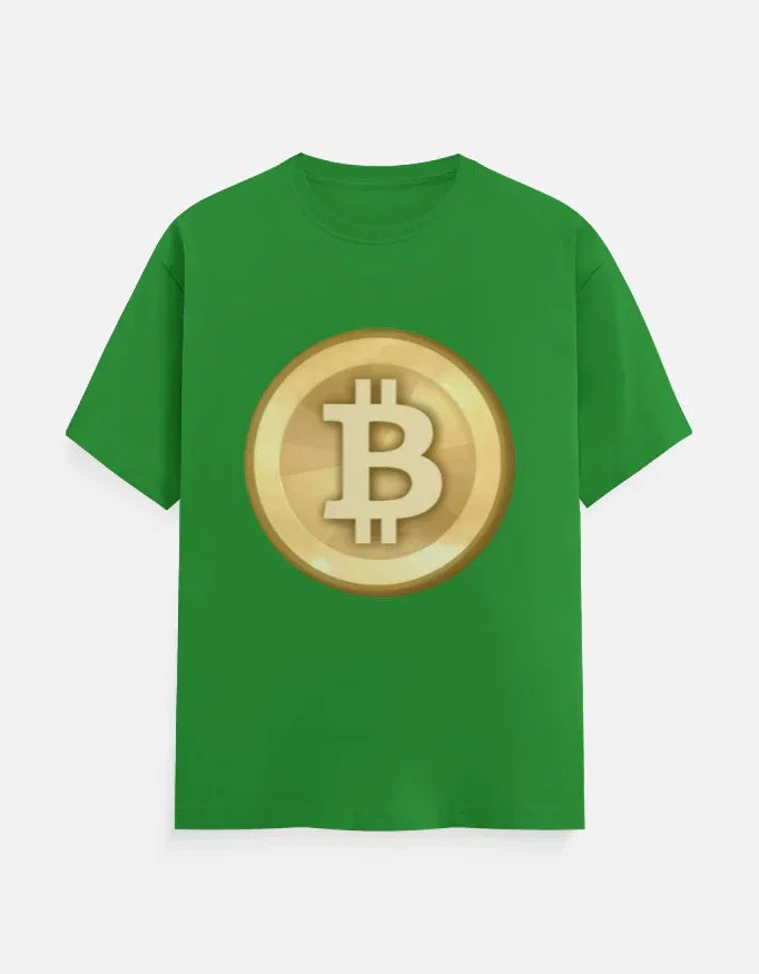 Cryptocurrency Bitcoin Coin Graphic T-Shirt - VIVA ENTERPRISES 