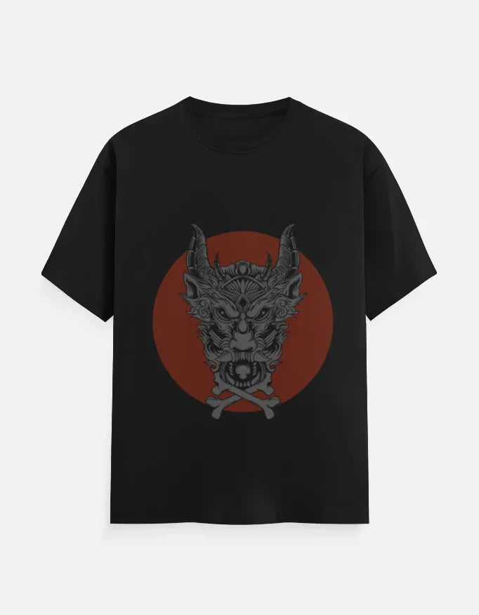 Japanese Hannya/Demon Mask Tee - VIVA ENTERPRISES 