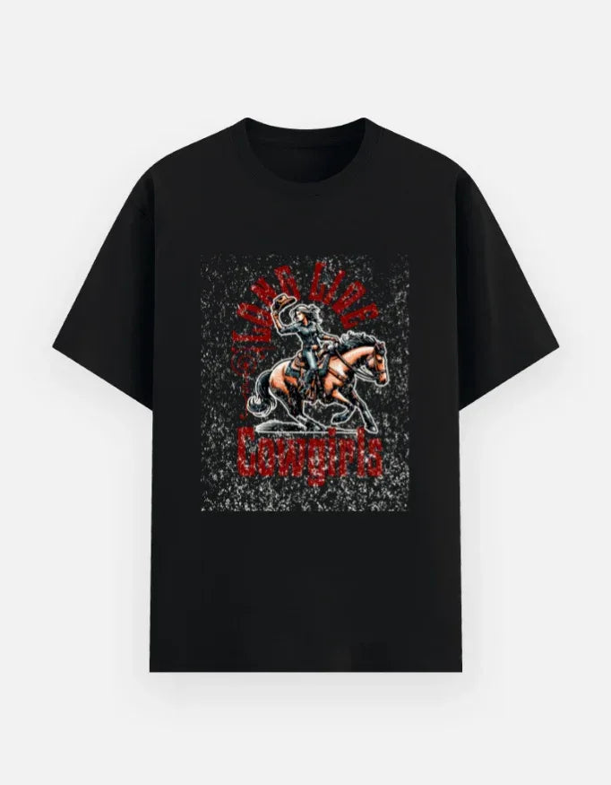 Wild Cowboy Bucking Bronc Rodeo T-Shirt - VIVA ENTERPRISES 