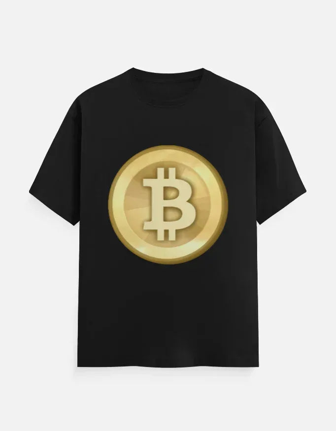 Cryptocurrency Bitcoin Coin Graphic T-Shirt - VIVA ENTERPRISES 