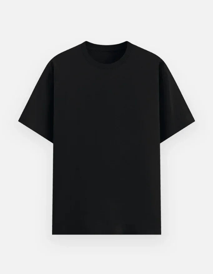 Classic Black Crew Neck T-Shirt - VIVA ENTERPRISES 