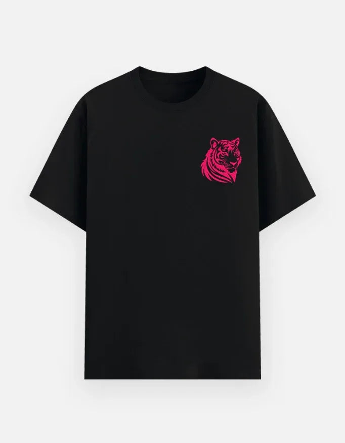 Unisex Basic T-Shirt Round Neck Tiger - VIVA ENTERPRISES 