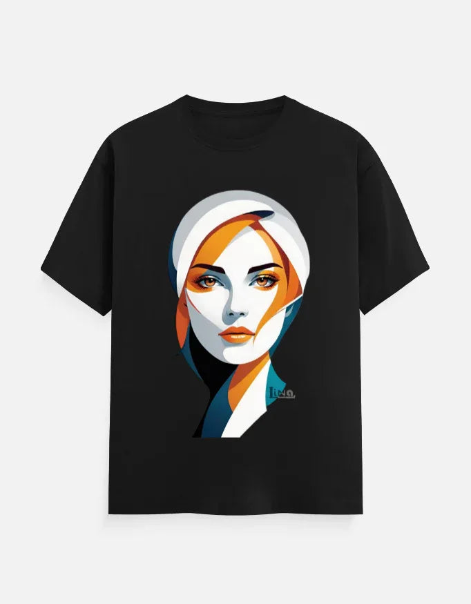 Modern Minimalist Woman Portrait Graphic T-Shir - VIVA ENTERPRISES 