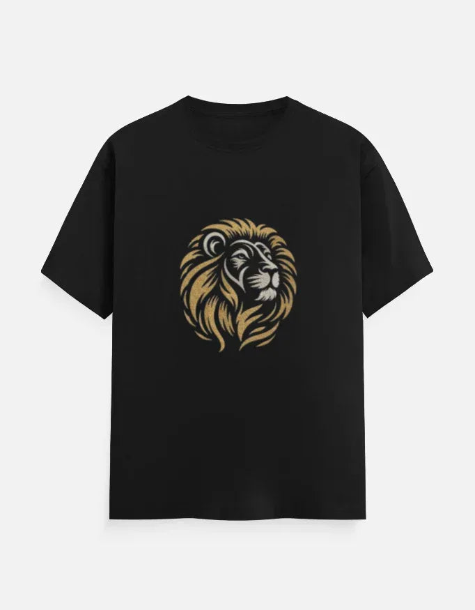 Lion Face Classic Crew T-Shirt - VIVA ENTERPRISES 