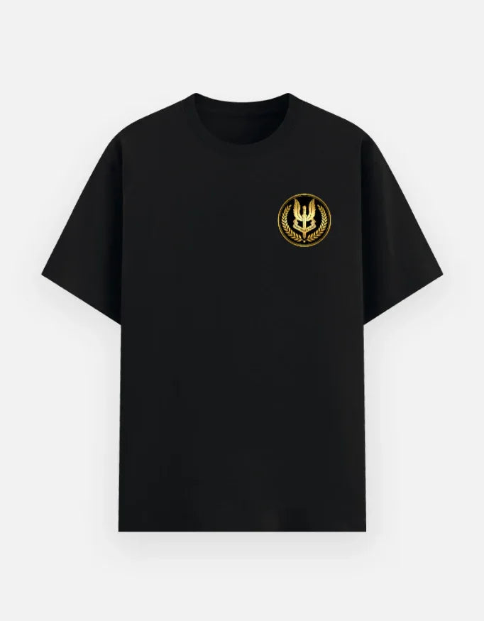 Dhurander Army Inspired Balidan T-Shirt – Black & Gold Premium Cotton Tee - VIVA ENTERPRISES 
