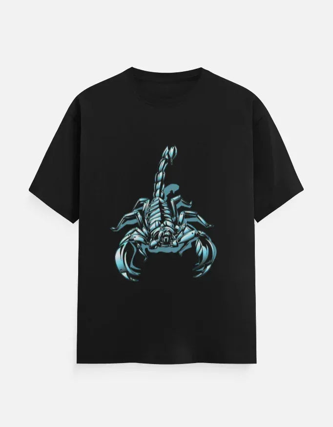 Chrome Scorpion Classic Crew T-Shirt - VIVA ENTERPRISES 