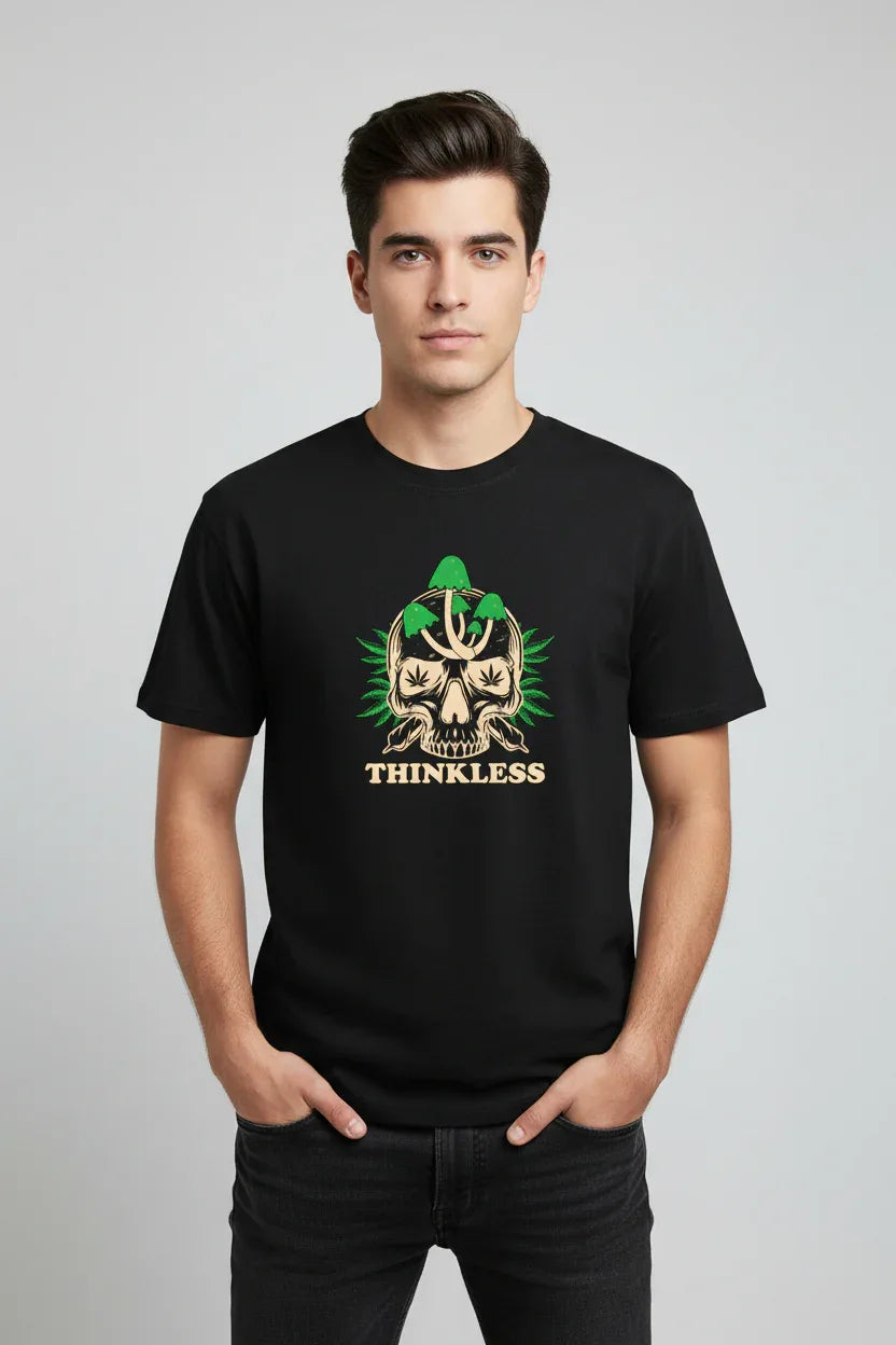 Thinkless Printed Basic T-Shirt - VIVA ENTERPRISES 
