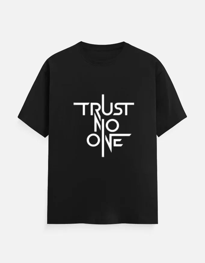 Trust No One Graphic Printed Men's T-Shirt | Premium Cotton - VIVA ENTERPRISES 