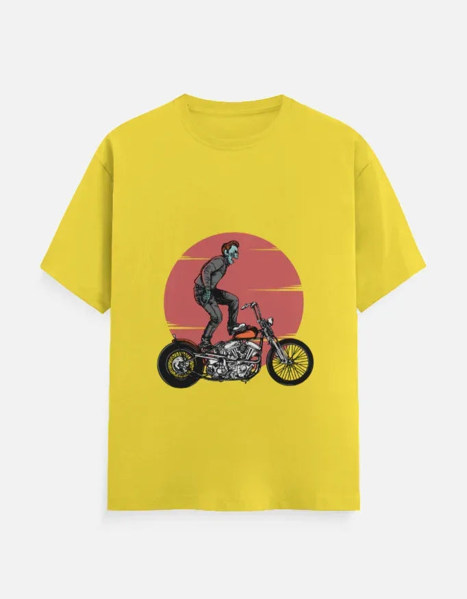 Motorcycle Rider T-Shirt Crew T-Shirt - VIVA ENTERPRISES 