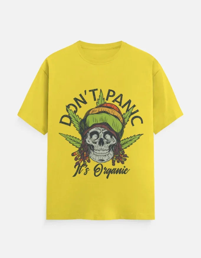 Dont Panic Printed Classic Crew T-Shirt - VIVA ENTERPRISES 