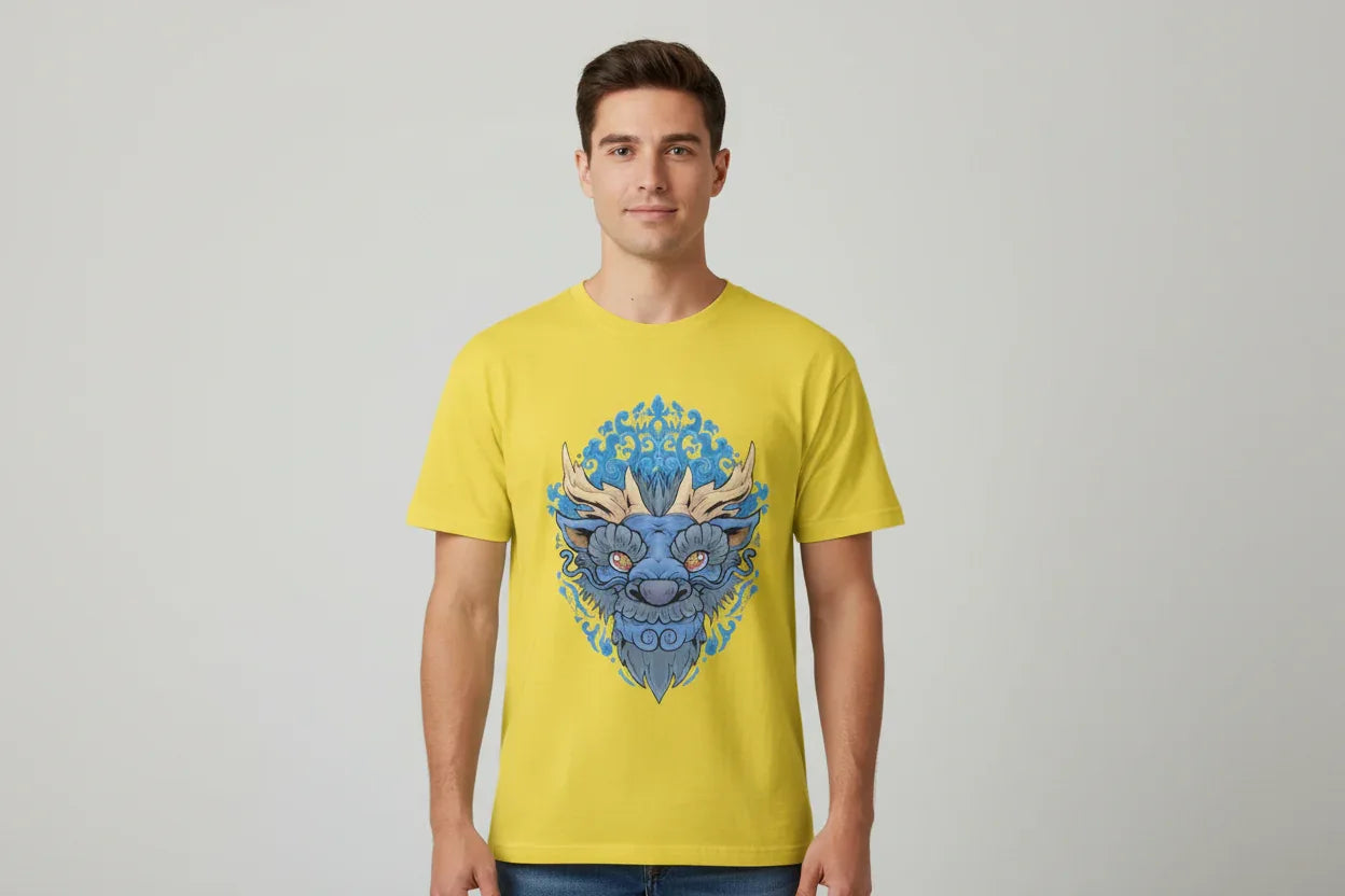 The Azure Dragon Classic Crew T-Shirt - VIVA ENTERPRISES 