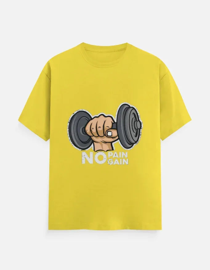 No Pain No Gain Dumbbell T-Shirt - VIVA ENTERPRISES 