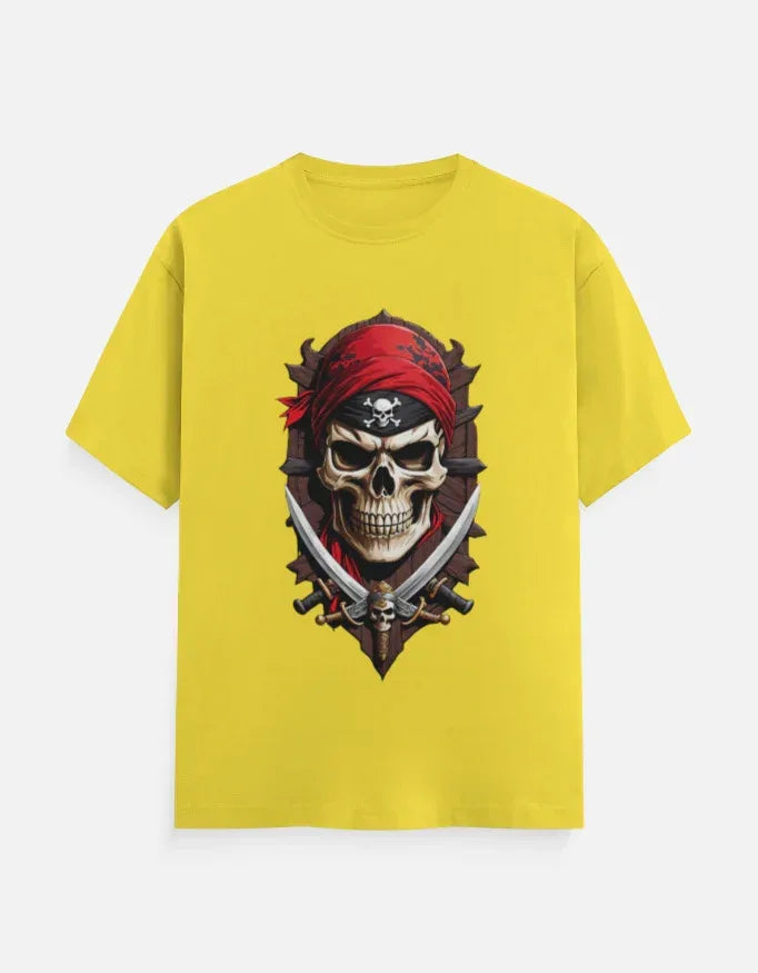 Men’s Urban Pirate Skull Graphic T-Shirt - VIVA ENTERPRISES 