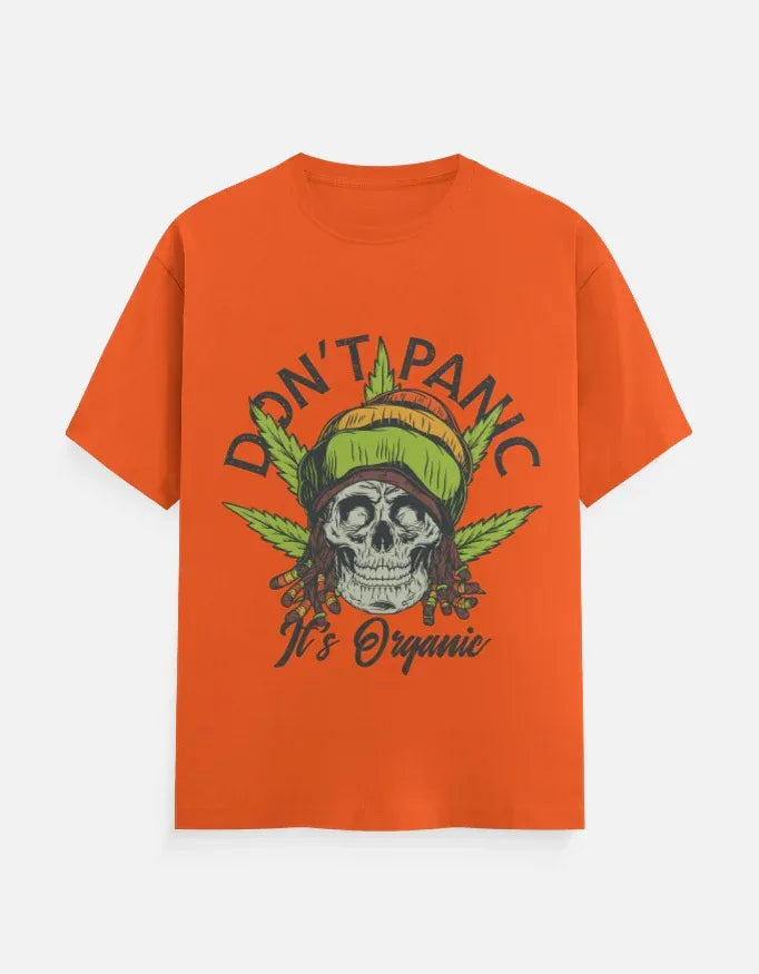 Dont Panic Printed Classic Crew T-Shirt - VIVA ENTERPRISES 