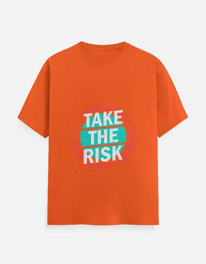 "TAKE THE RISK" Graphic T-Shirt | Motivational Quote Tee - VIVA ENTERPRISES 
