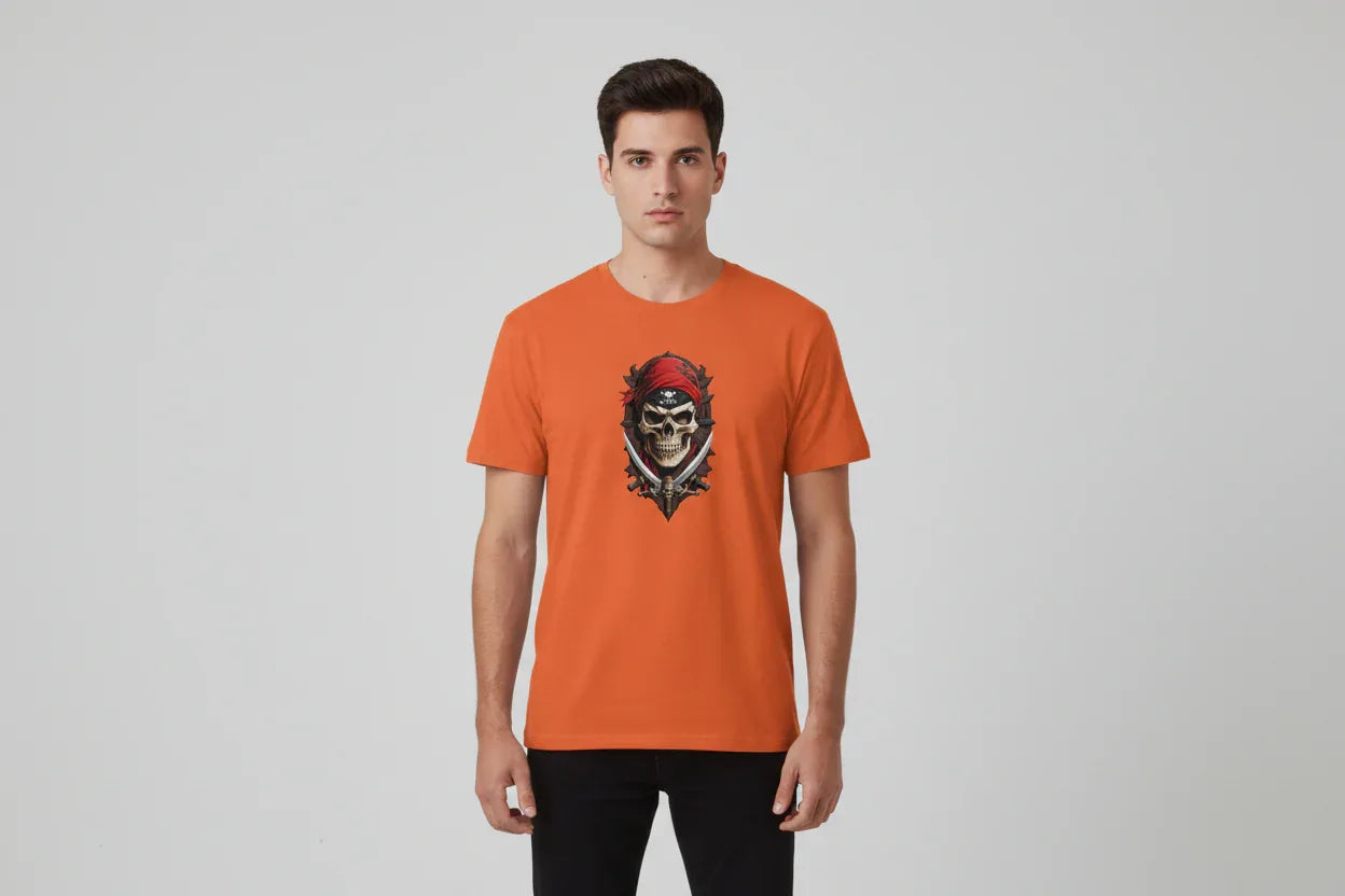 Men’s Urban Pirate Skull Graphic T-Shirt - VIVA ENTERPRISES 