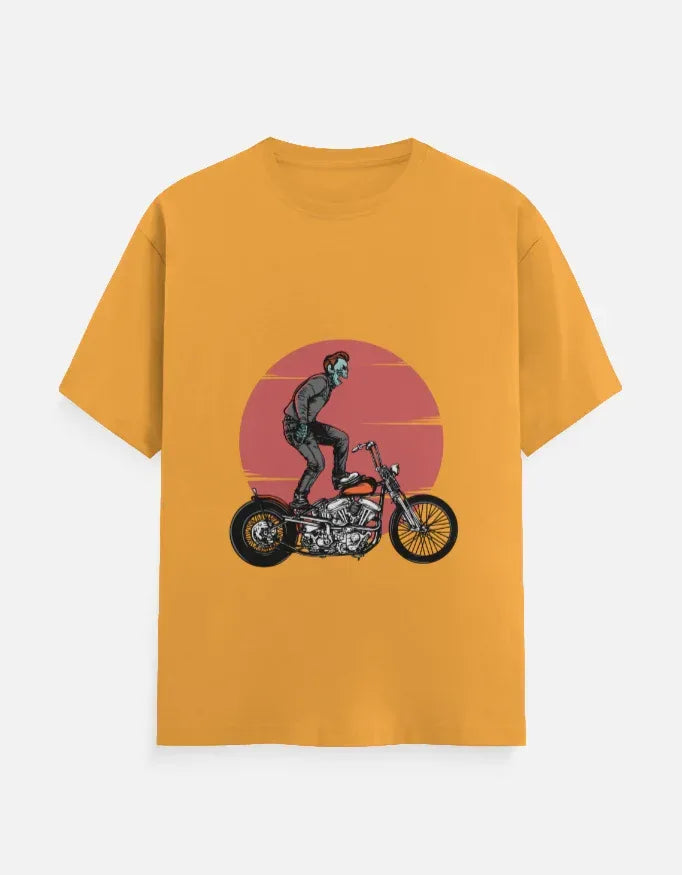 Motorcycle Rider T-Shirt Crew T-Shirt - VIVA ENTERPRISES 