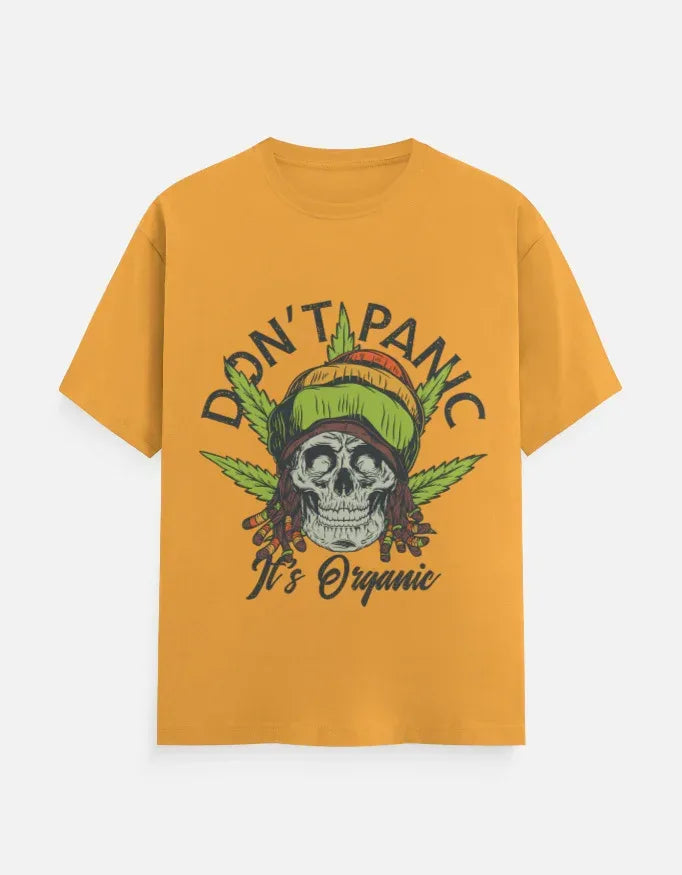 Dont Panic Printed Classic Crew T-Shirt - VIVA ENTERPRISES 