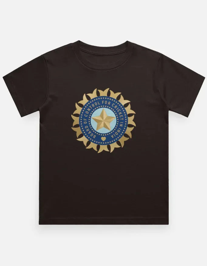 Official India Cricket Jersey Style T-Shirt Boy's Crew Neck T-Shirt - VIVA ENTERPRISES 