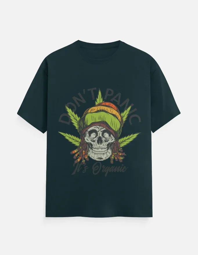Dont Panic Printed Classic Crew T-Shirt - VIVA ENTERPRISES 